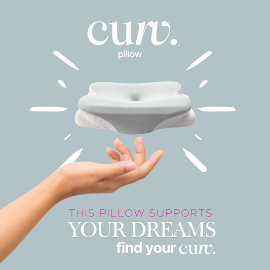 Curv ergonomic cervical pillow for neck pain

